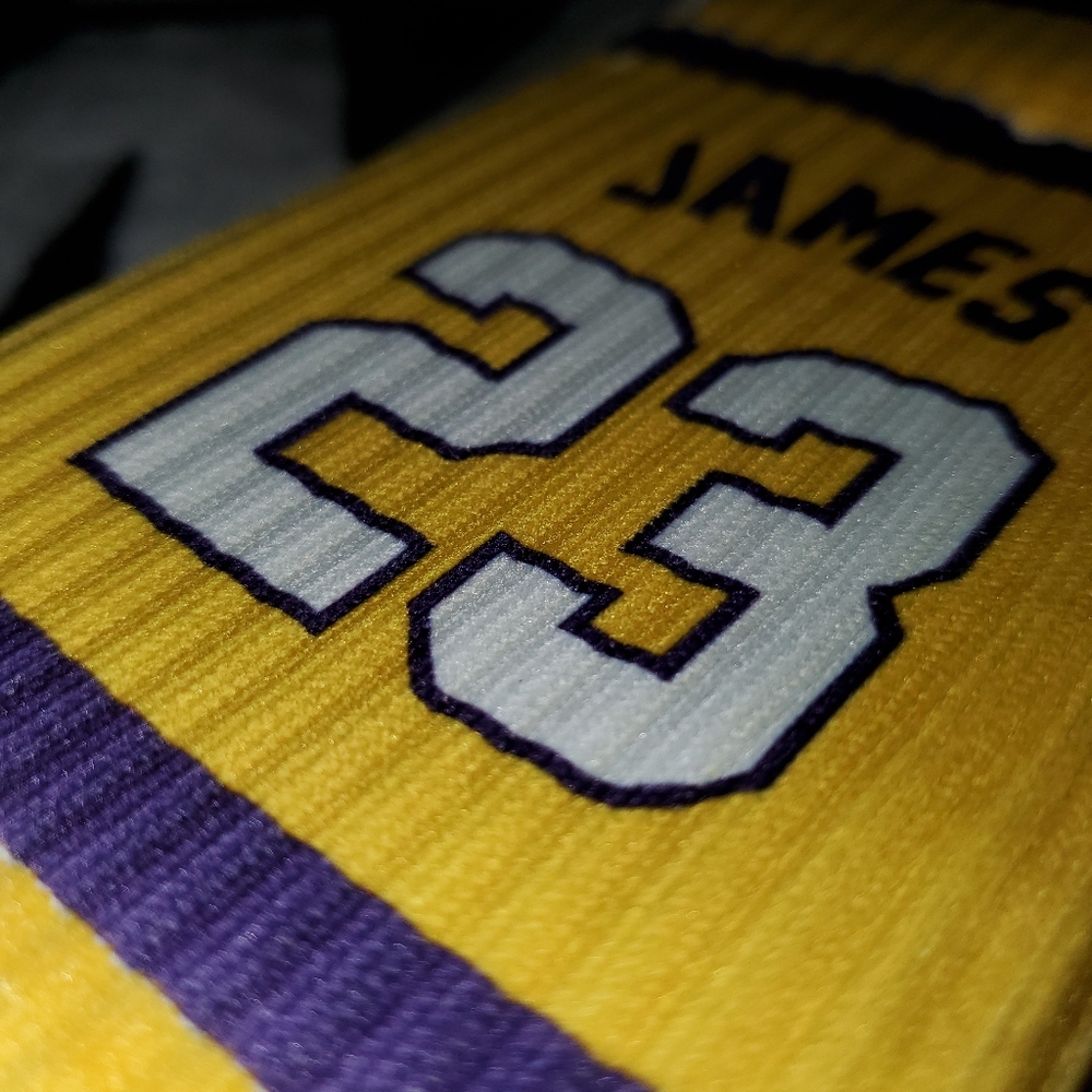 Lebron James Lakers Socks ! Sz Large